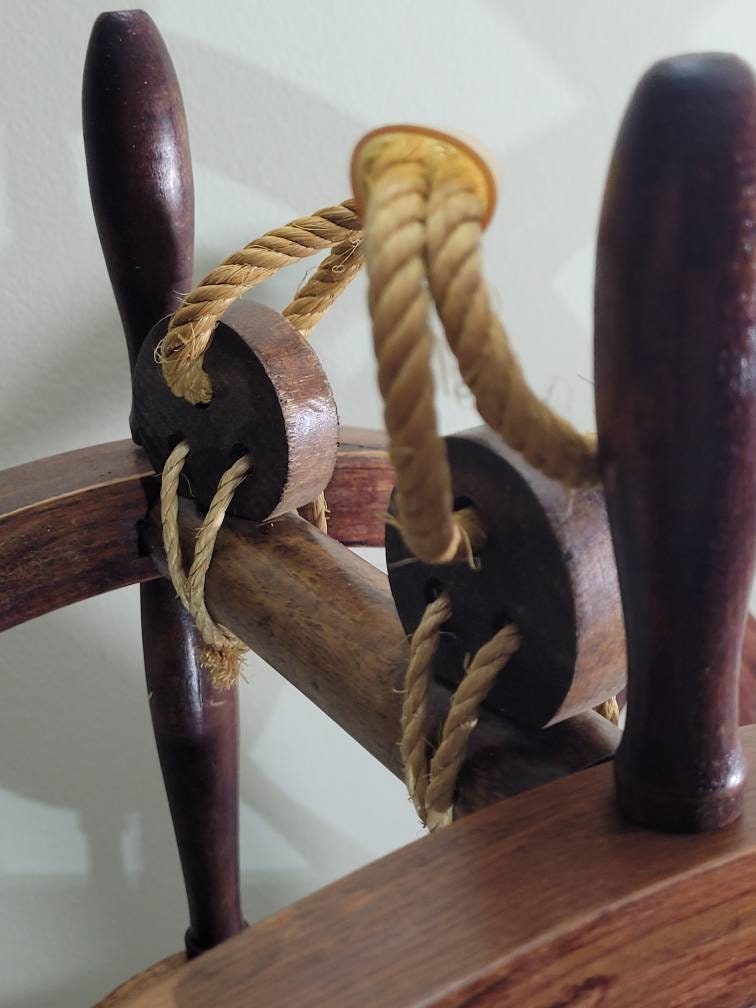 Wine Racks Wine & Beer Storage Brown Hardwood Antique Ships Wheel Wine ...