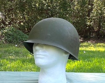 Vietnam War Combat Helmet, Era U.S. Army M-1 Steel Pot for Collector Display