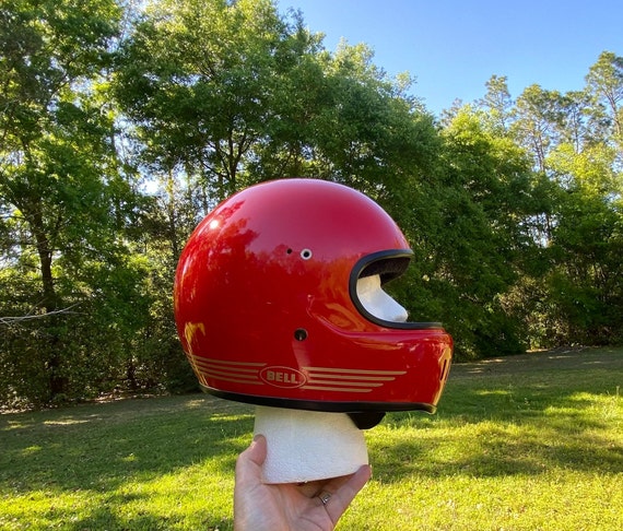 BELL Bell Sport Full Face Helmet DOT Red Vintage … - image 4