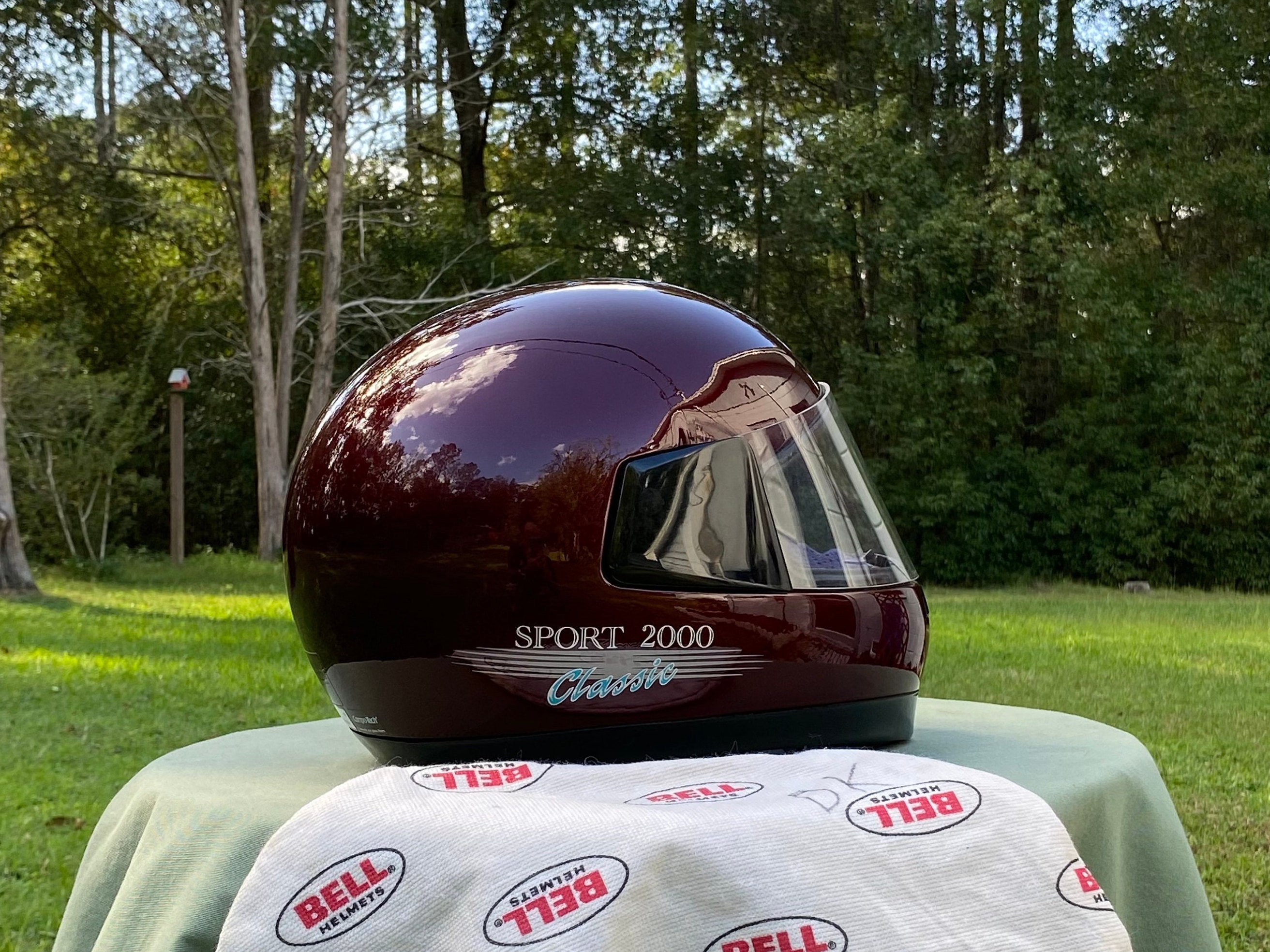 トップス vintage made in USA BELL HELMETS et2 Vintage Bell II Half Shell DOT Motorcycle Helmet. Old School