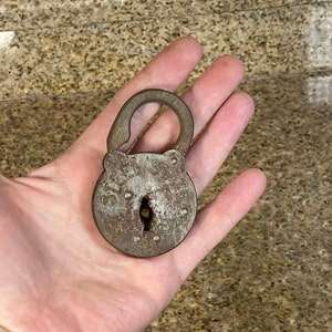 Steel State Padlock, Six Lever Slaymaker Lock, Collector Display Gift