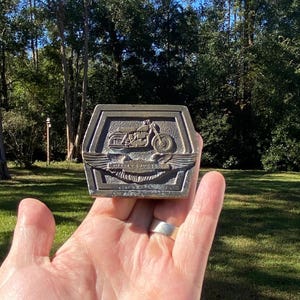 Harley-Davidson XL HD WINGS Crest Sportster 1970s, Vintage Belt Buckle for Collector Display Gift