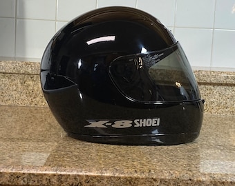 Shoei X-8-Air Modular Helmet, Dual liner system, Adult Size Small, Full Face Racing Helmet, 1990&#39;s Vintage  For Collector Museum Display