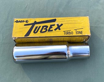 Vintage TUBEX "Turbo Tone" Exhaust Extension: 1930s-1960s NOS Hot Rod Part