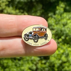 1929 Ford Model A Enamel Push Pin, Classic car Automobile, Hot Rod, for Collector Display Gift