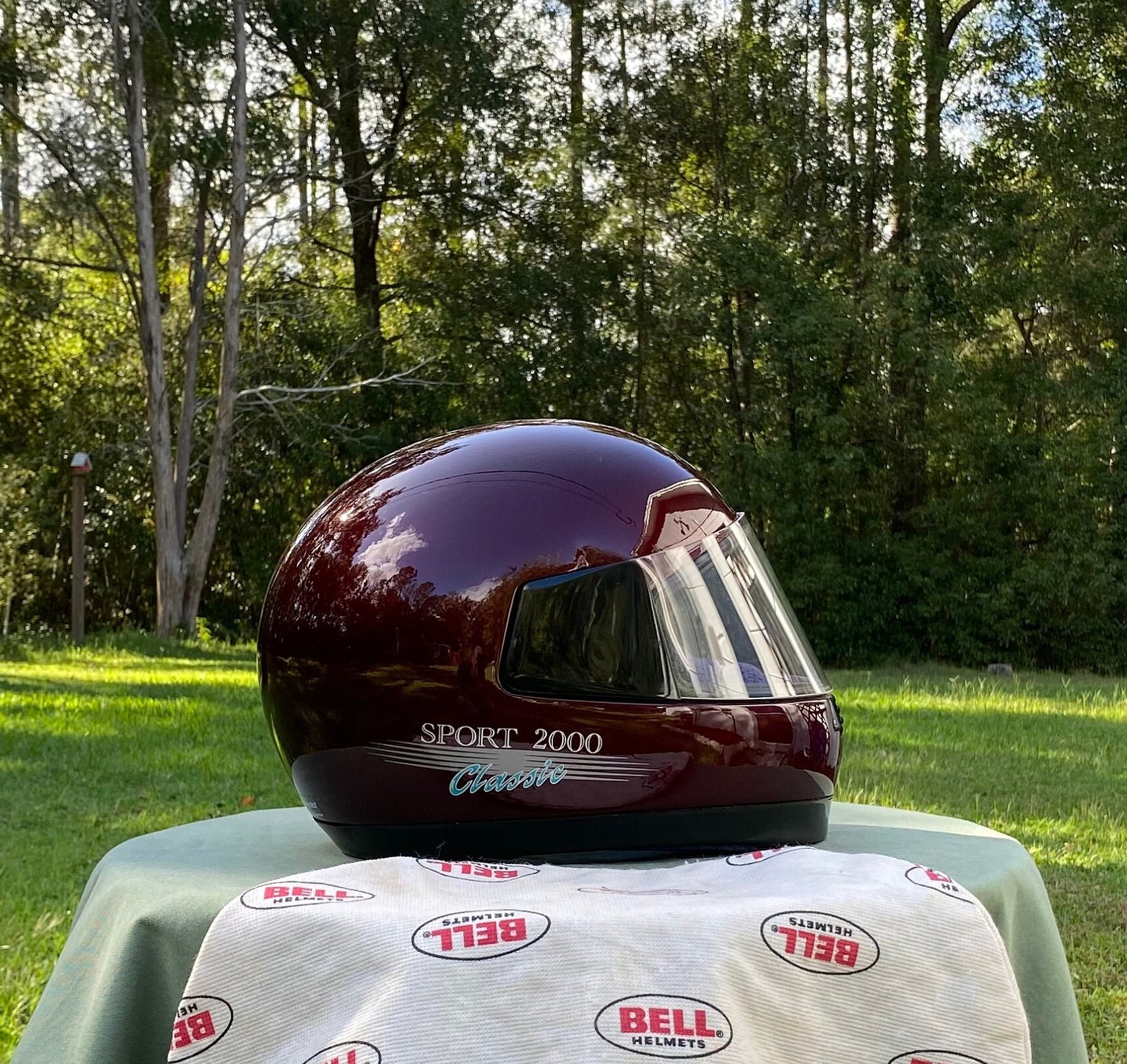 Vintage Bell Sport 2000 Helmet: Maroon Full Face, Size 7 1/8, 1992 - Etsy