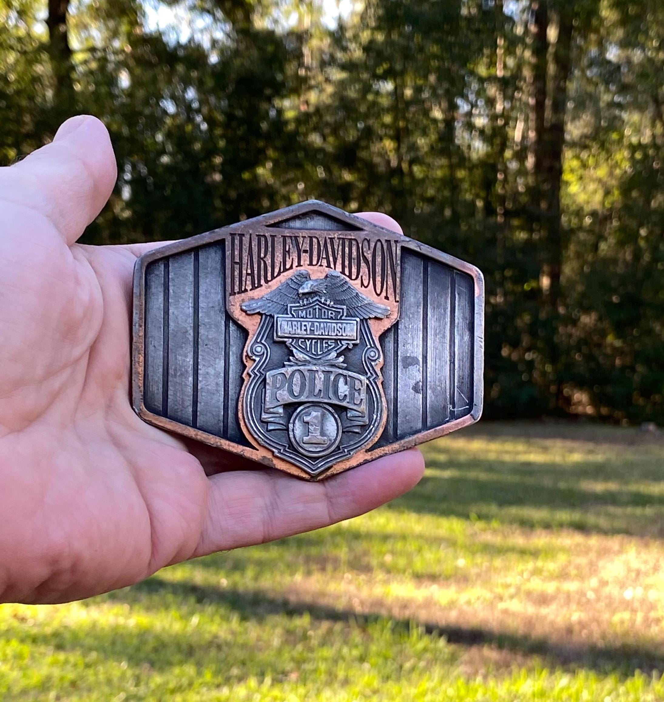 Harley Davidson Motorcycles Belt Buckle 1994: Police #1  display picture 1
