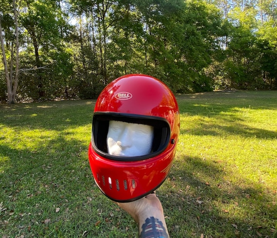 BELL Bell Sport Full Face Helmet DOT Red Vintage … - image 3