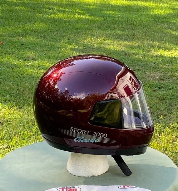 BELL Helmet, Bell Sport 2000 Full Face, Maroon With Shield