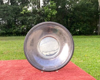 1950s Sports Car Racing Aetna Trophy Plate - Sterling Silver 11.8oz / MacDill AFB / old Florida / Porsche 356
