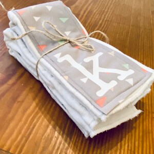 Personalized unique handmade burp cloths!!