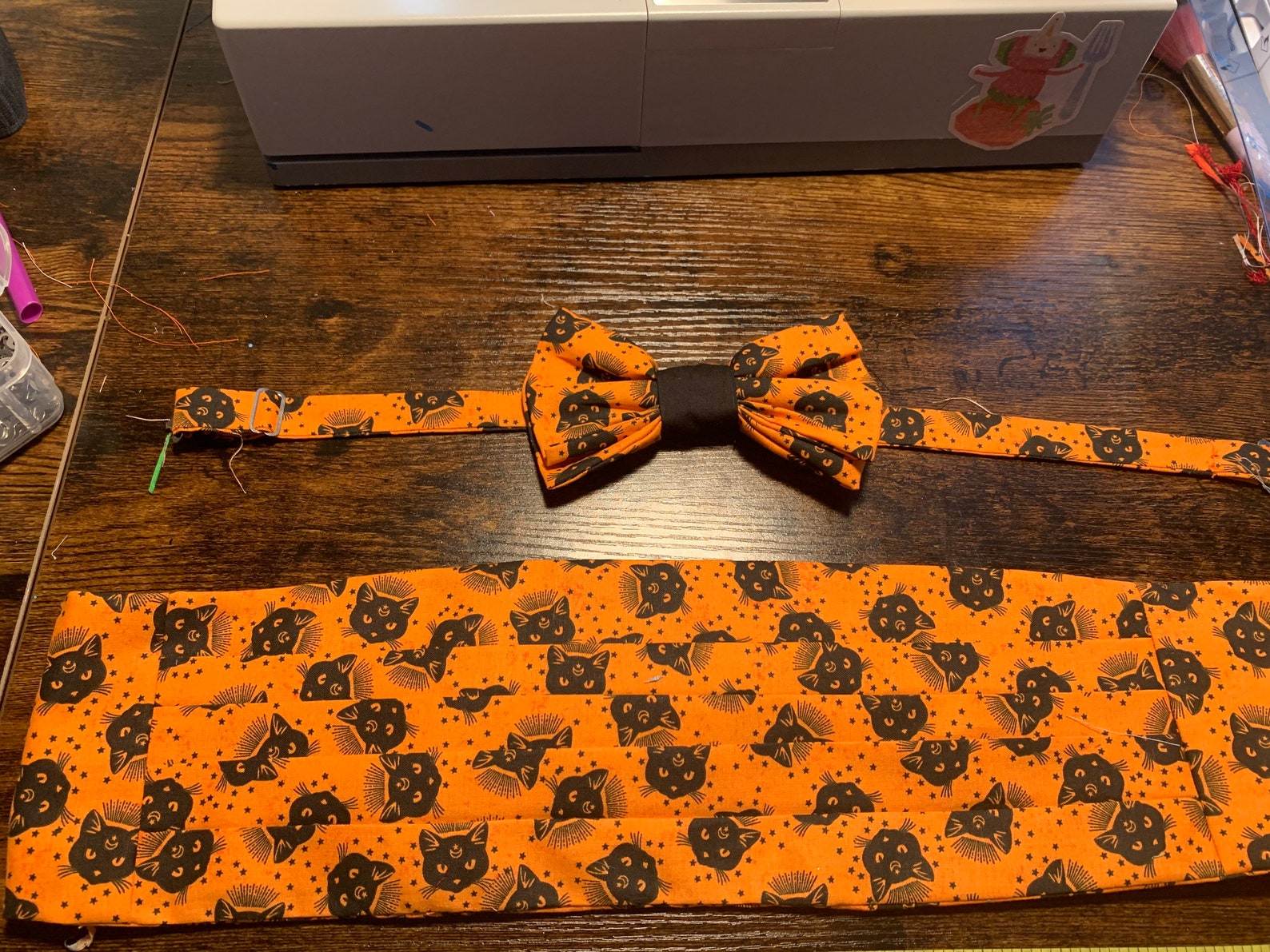 union jack bow tie and cummerbund