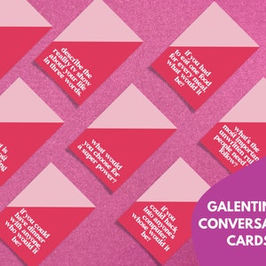 Noche de chicas en tarjetas de conversación / Juego de fiesta de Galentine / Tarjetas de conversación de descarga digital para amigos