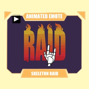 Animated Raid Emote | Raid Fire Emote | Animated Twitch Emote | Animated Discord Emote | Streamer Emote