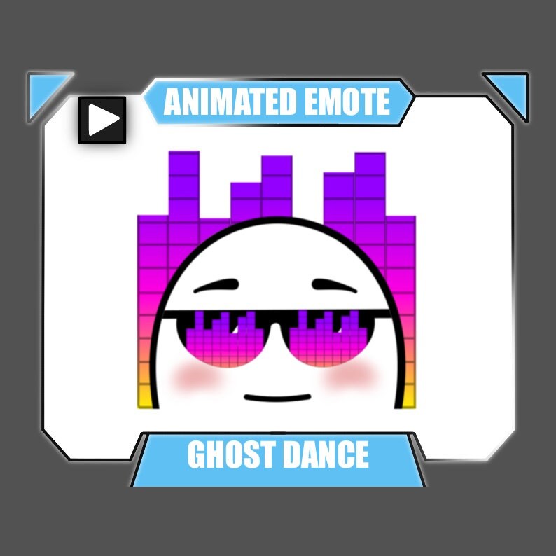 ANIMATED Cool Ghost Dance Jam Emote Dancing Emote for Twitch Etsy Canada