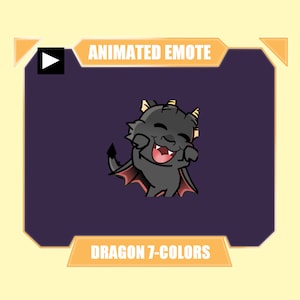 ANIMATED dragon happy dance emote for twitch kick discord youtube stream | Dragon cute dancing animated emote
