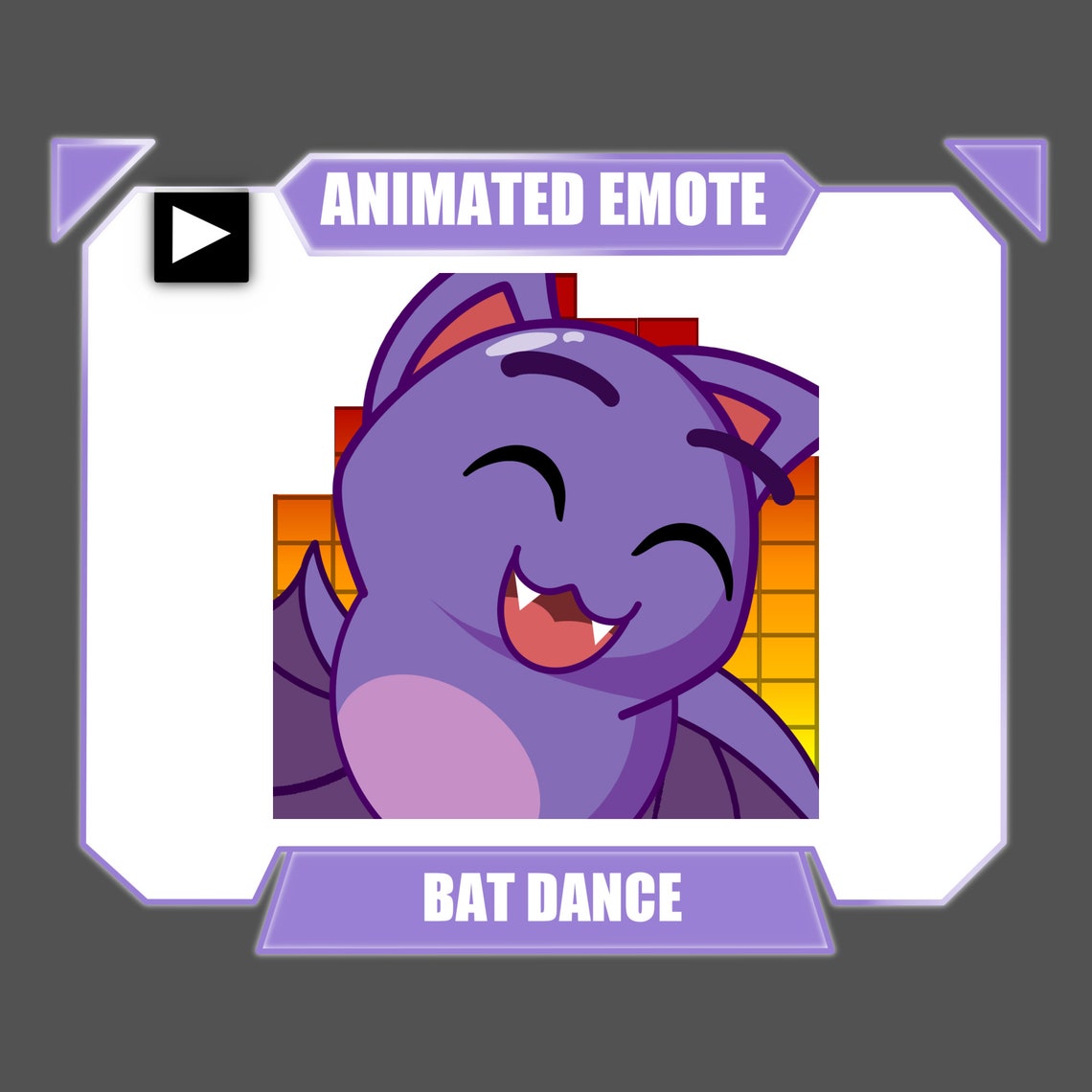 ANIMATED BAT Dance Emote for Twitch Discord Youtube Cute - Etsy