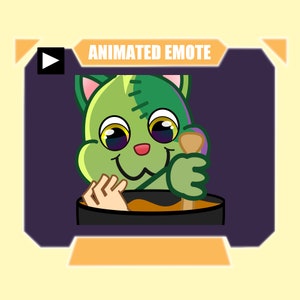 May include: Animated green monster character with stitched seams, wearing a purple hat, stirring a pot of orange liquid with a wooden spoon.