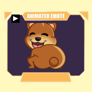 ANIMATED bear twerking emote for twitch kick discord youtube | Cute bear twerk dance sub emote for streaming