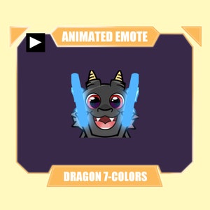 ANIMATED dragon rave emote for twitch kick discord youtube stream | Dragon cool dancing animated emote
