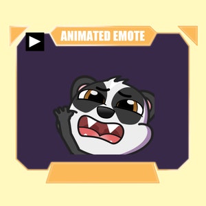 Gesto ANIMADO de panda rip para transmisión de youtube de twitch kick discord / Gesto de Panda muriendo con un lindo fantasma