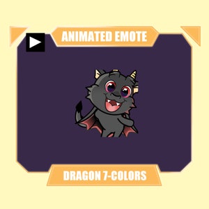 ANIMATED dragon cute dance emote for twitch kick discord youtube stream | Dragon cute dancing animated emote