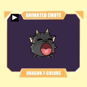 ANIMATED dragon pop emote for twitch kick discord youtube stream | Dragon funny animated emote