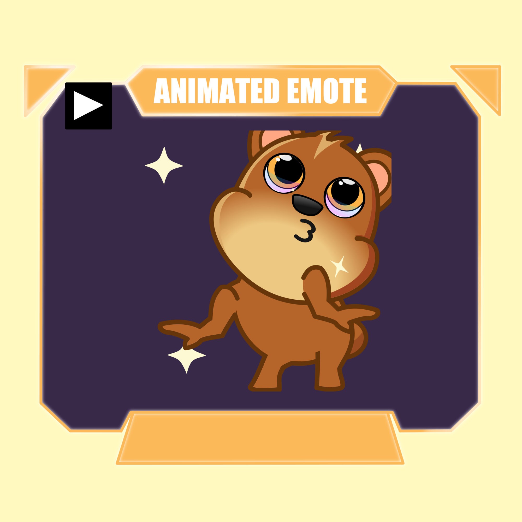 ANIMATED bear disco dance emote for twitch kick discord youtube | Cute bear dancing with sparkles sub emote for streaming