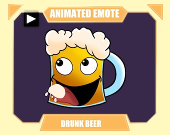 Animiertes Bier-Emote | Twitch-Emote | Discord-Emote | Youtube-Emote | Streamer-Emote