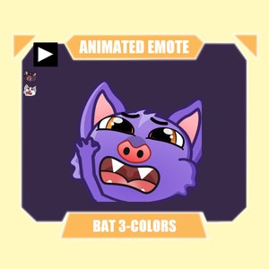ANIMATED Bat RIP Halloween emote for twitch kick discord youtube | Cute bat RIP Halloween emote for streaming