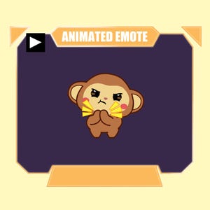 Animated monkey emote sarcastic clap slow clap funny twitch discord