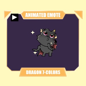 ANIMATED dragon disco dance emote for twitch kick discord youtube stream | Dragon cute dancing transparent animated emote