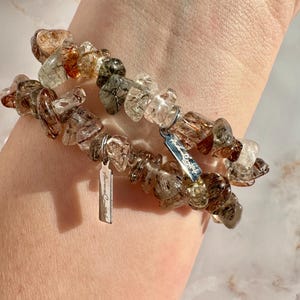 Rutile Quartz Bracelet | High Clarity | Stretch Bracelet