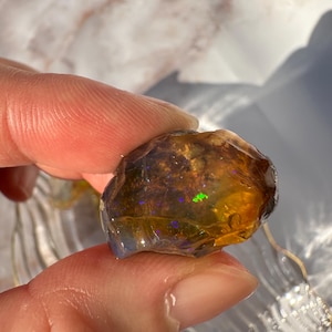 A) 7.51g Ethiopian Welo Opal Rough | Hydrophane Opal