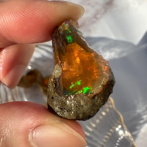 K) 5.8g Ethiopian Welo Opal Rough | Hydrophane Opal