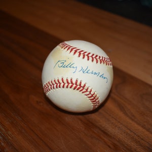 Billy Herman (HOF) Autographed Baseball