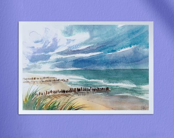 Aquarelle Wissant - A4