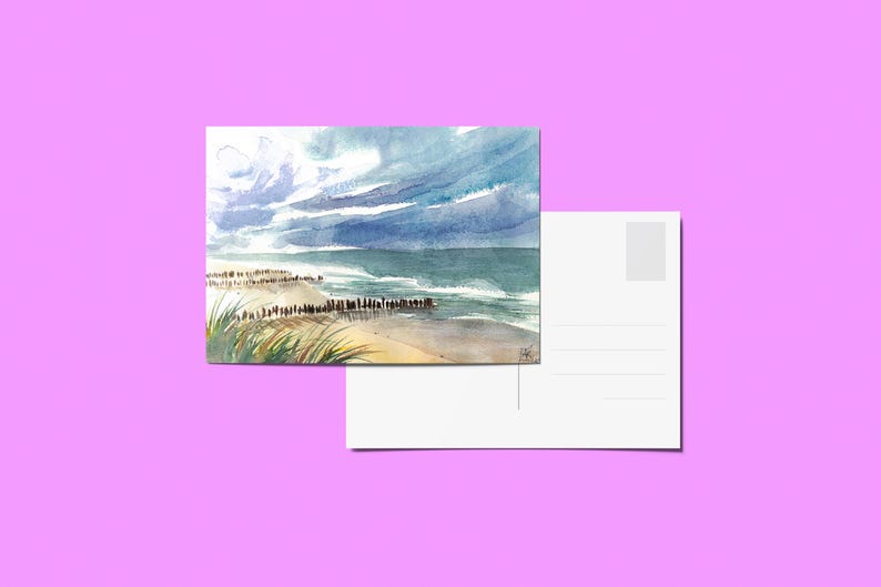 Cartes postales - Aquarelles A6 CP5 / Wissant