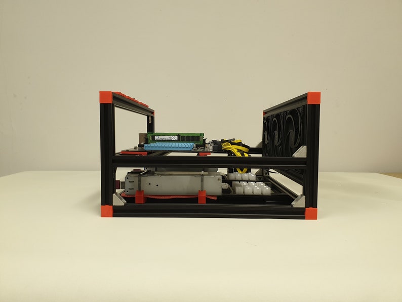 5 GPU Starter Bundle Kit Motherboard Frame CPU Ram PSU 1200W 2400 W Etsy