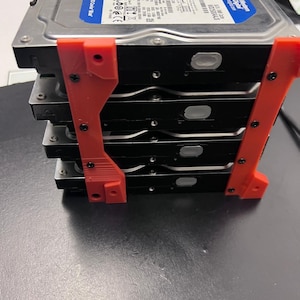 Caddy Cage Bracket Holder for 4 HDD 3.5&quot; wide with built-in support for a 120 mm fan with or without box for Zimablade