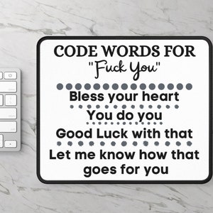 Funny Desk Mat: Sarcastic Office Mousepad (9&quot; x 7&quot;)