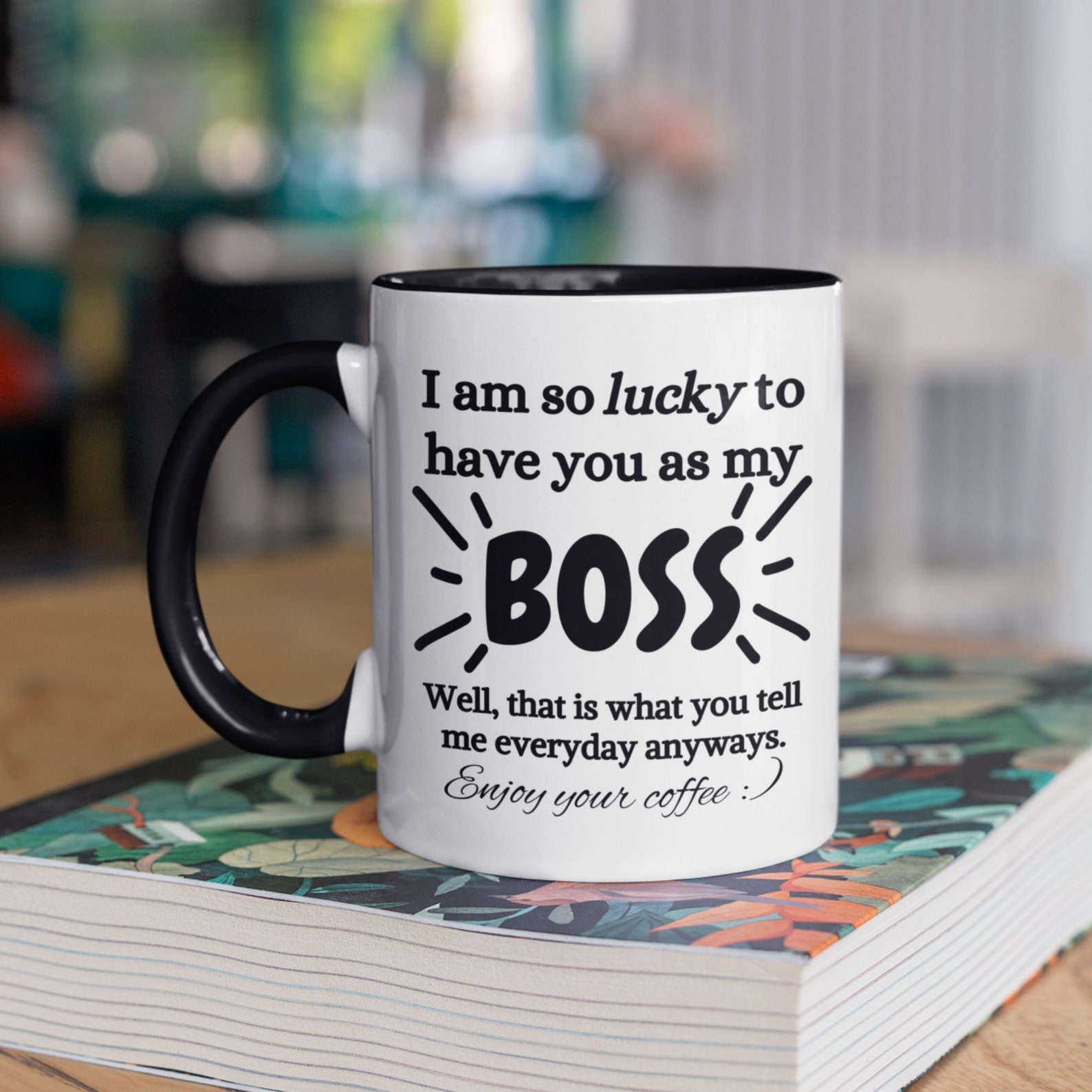 Funny Coffee Mug as Thank you Gift for Boss