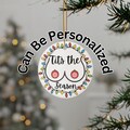 Tits the Season Rude Ornament,  Funny Novelty Christmas Ornament, Adult Humor White Elephant Gift
