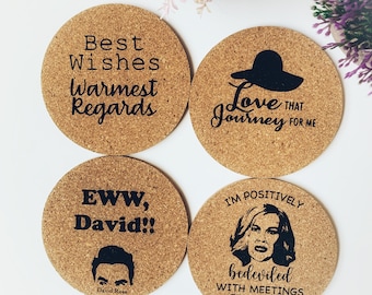 Schitt's Creek, Eww David!, Rose Apothecary, David Rose, Schitt's Creek Coasters, Schitt's Creek Gift, Moira Rose, Drinkware, Bar