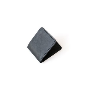 Cartera de Cuero Minimalista Delgada: Billetera Plegable Compacto, Diseño Hecho a Mano