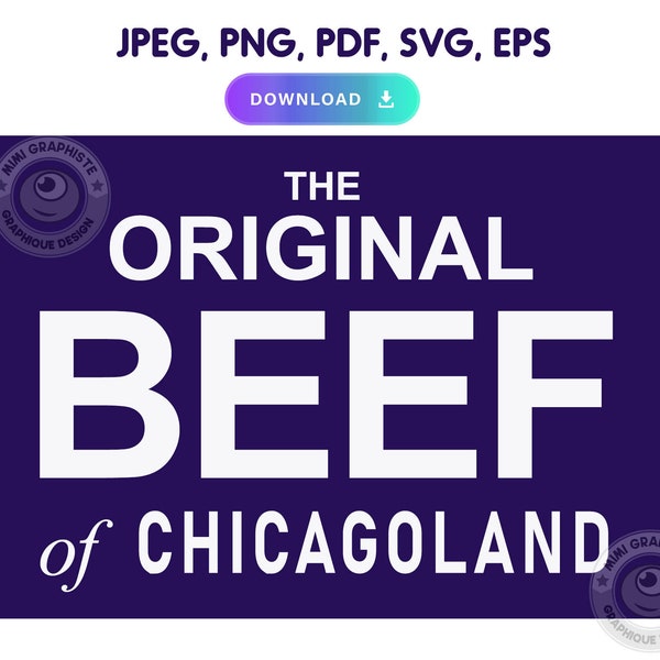 L'originale Chicagoland Ox Jpeg Svg EPS e png PDF - download digitale