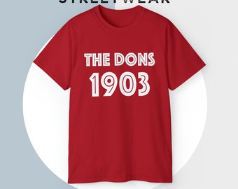 THE DONS 1903 Aberdeen Football Club Top Fan Tshirt