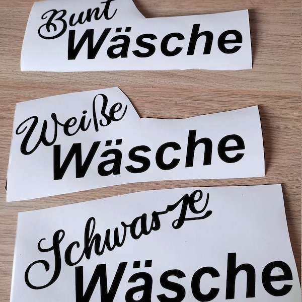 Aufkleber für die Wäschesortierung Wäschekiste Ordnungskisten Trofast Waschmaschine Waschen Beschriftung Sticker