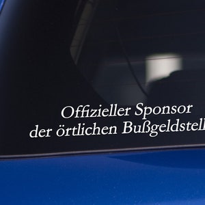 Sponsor aufkleber - .de