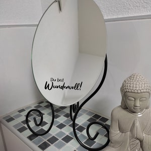 Mirror stickers | Bathroom decoration, decoration for apartment, house | You are wonderful! - Motivation, promote self-confidence